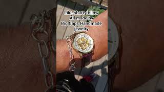 all made by big caps handmade jewelry#diy #silver#cubanlink #gold#bonenecklace#jewelery #silversmith