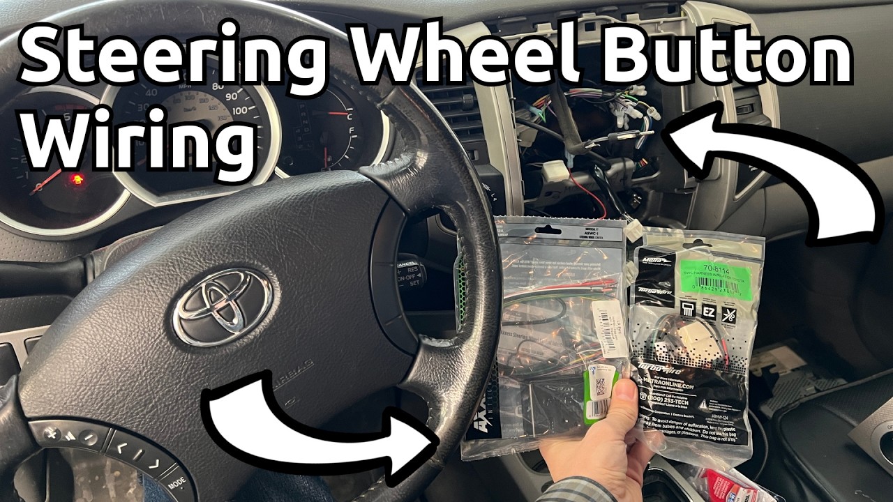 Toyota Steering Wheel Control Wiring with Axxess ASWC-1 for Aftermarket Radio Tacoma/Pioneer Install