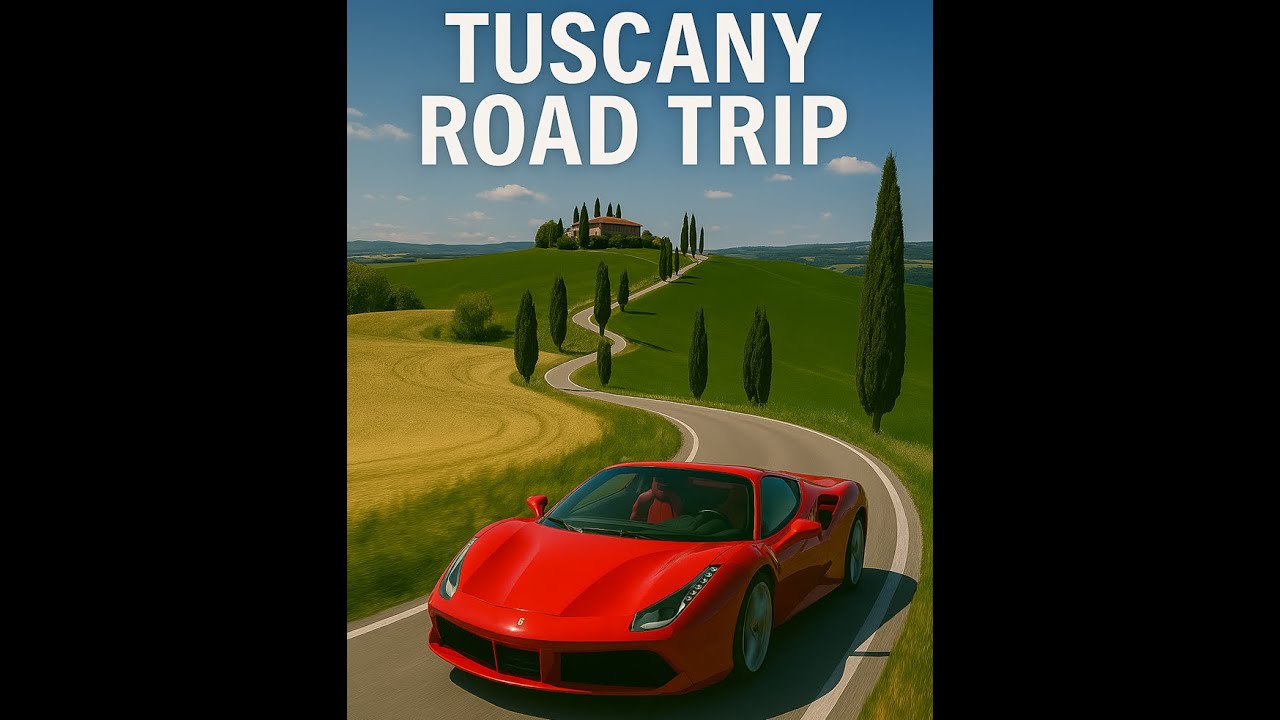 Tuscany Road Trip 🇮🇹 | Scenic Drive Through Italy’s Countryside in 4K