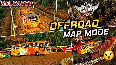 OFFROAD FOREST ROUTE MAP MODE For Bus Simulator Indonesia | BUSSID V3.7.1 | #bussidmods #bussid