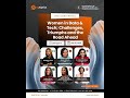 Women in Data &amp; Tech; Challenges, Triumphs and the Road Ahead