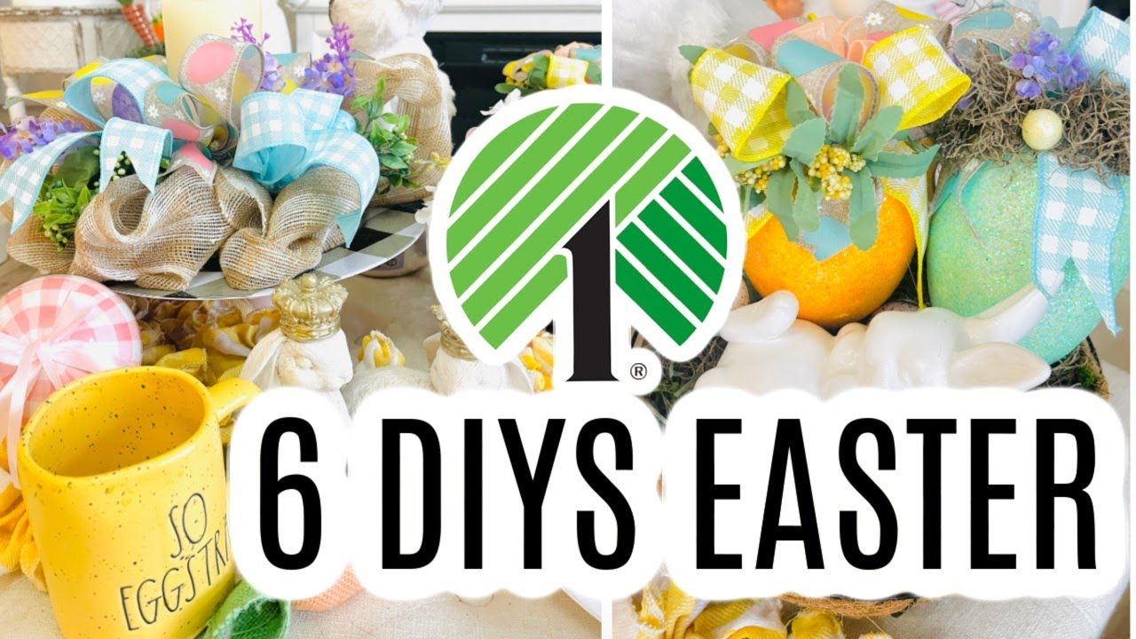 🐰6 DIY DOLLAR TREE EASTER SPRING DECOR CRAFTS 🐰 Olivia's Romantic Home ...