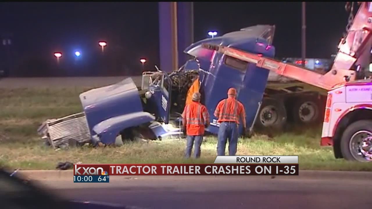 Semi Truck Driver Ejected In Crash Youtube 