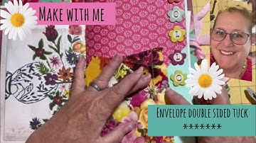 Another envelope idea for my junk journal.envelope double side tuck page ensemble 