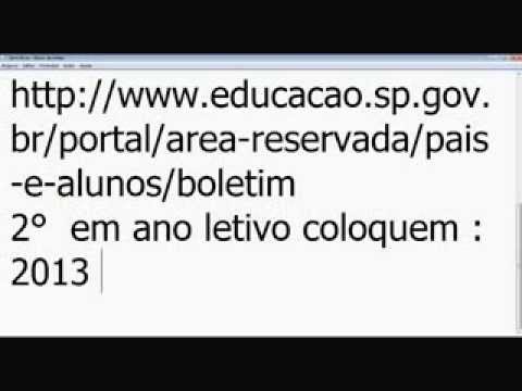 ConexãoBueno - Como ver seu Boletim Escolar via internet.