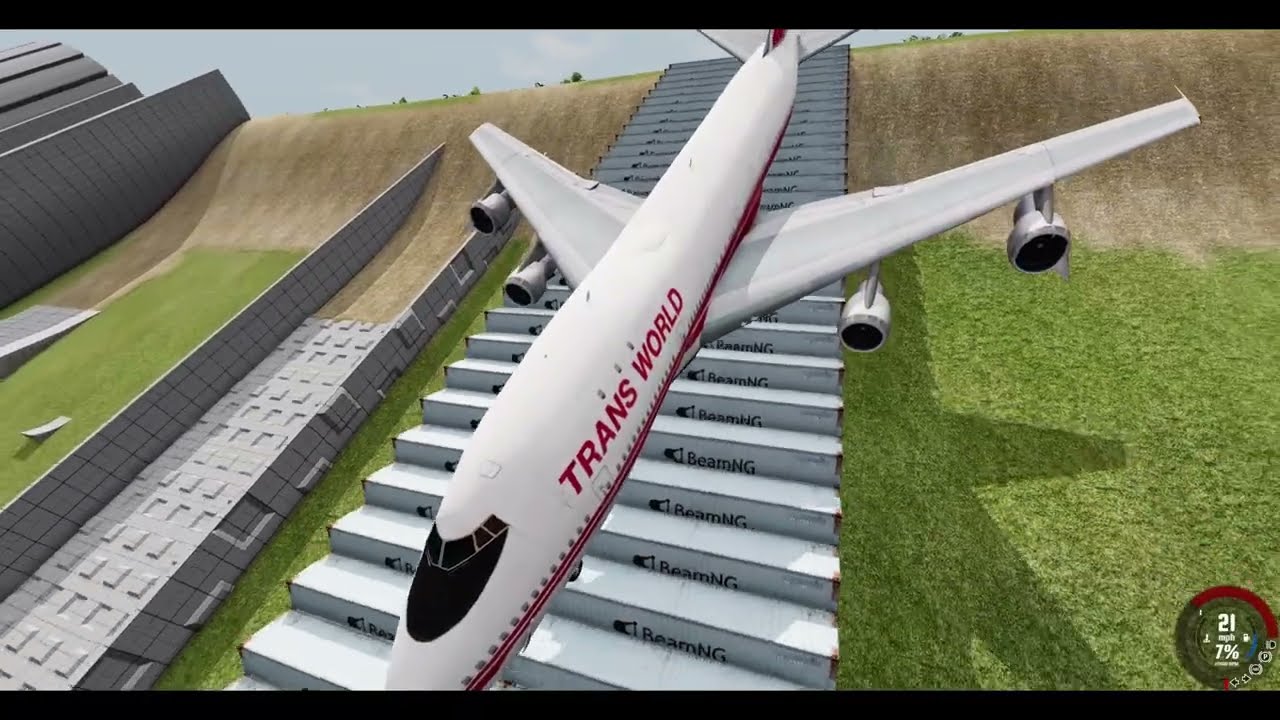 INSANE Aircraft Crash Test in BeamNG! | Extreme Plane vs Cars | Ultra Realistic Physics