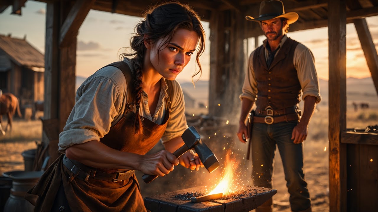 Она держала кузню, пила виски и не подпускала никого… пока однажды ковбой не помог разжечь огонь…