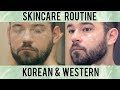 Daily skincare routine korean  western brands