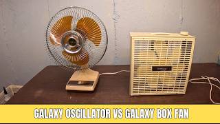 Galactic Comparison I Galaxy 12" Oscillating Fan vs. Galaxy 12" Box Fan