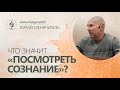 Что значит &quot;Посмотреть Сознание&quot;?  Юрий Менячихин