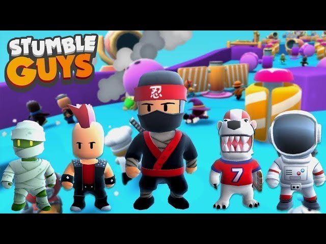 JOGANDO COM O PERSONAGEM ÉPICO [NINJA RUY] - STUMBLE GUYS 🔥 