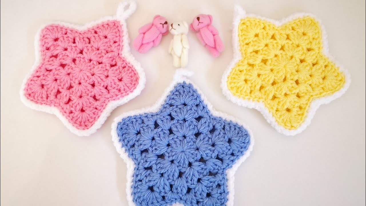 Yıldız Motifli Bebek Lif Yapımı👶