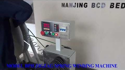 MODEL BPH ZIGZAG SPRING WINDING MACHINE