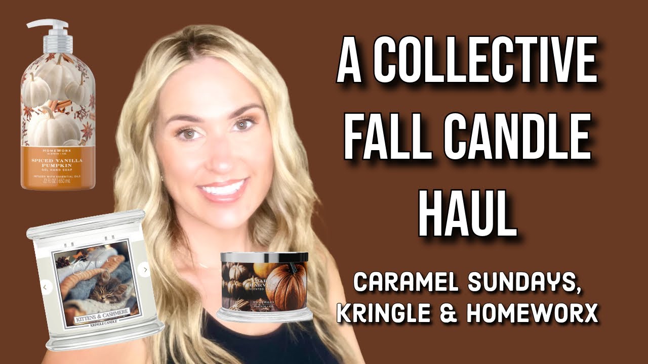 COLLECTIVE FALL CANDLE HAUL: I’m Back from Vacay! | Kringle XL, Caramel Sundays and Slatkin & Co 🍁🍂