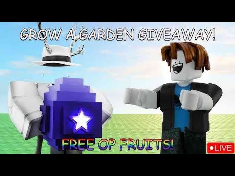 roblox live giveaway grow a garden - YouTube