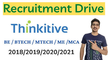 Thinkitive Recruitment 2021| Thinkitive Off Campus Drive |Freshers Hiring 2021 BE BTECH ME MTECH