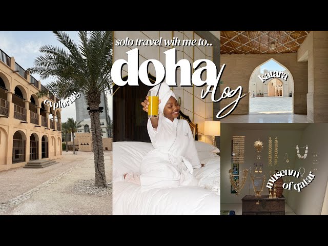 i took a solo trip to doha, qatar! 🛫🤍 luxury hotel tour, restaurants to try + more! class=