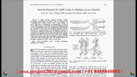 Partially Repeated SC LDPC Codes for Multiple Access Channel