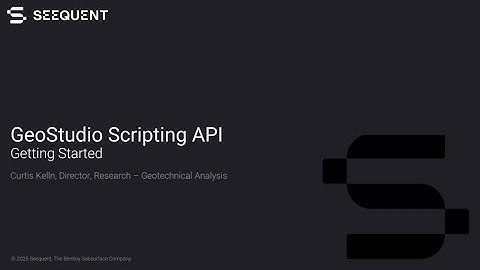 Getting Started with the GeoStudio Scripting API