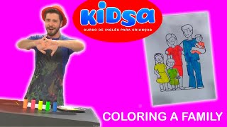 Coloring a Family | Hands On | Kidsa English