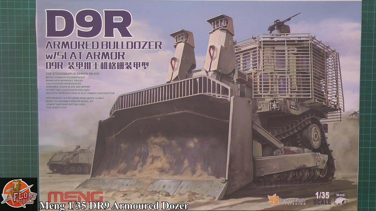 80新品MENG D9R ARMORED BULLDOZER 1/35 難あり D9R Armored Buldozer Meng Model -SS002