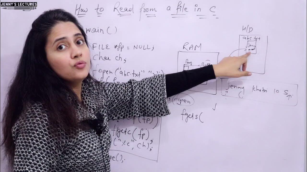 C_122 File Handling in C - part 4 | Read From File in C | C Programming ...