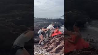 Model portfolio building covering various posing for editorial and beauty at the seaside!