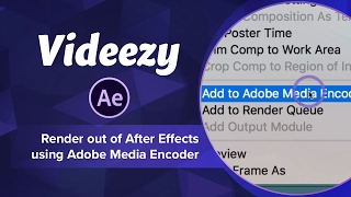 After Effects Tutorial: Render out of After Effects using Adobe Media Encoder