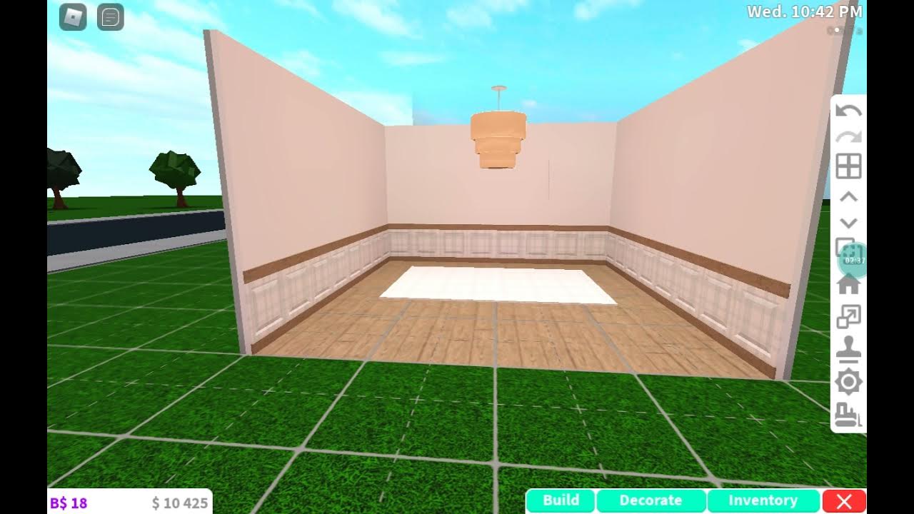 How to build an aesthetic living room in Bloxburg. YouTube
