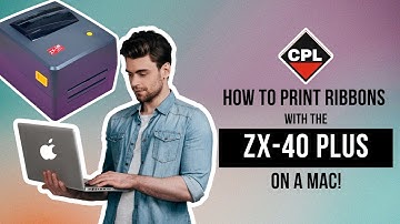 Printing with the ZX-40 Plus Ribbon Printer on a MAC!
