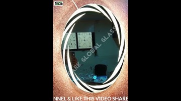 Best Running Design Oval Led Touch Mirror With Sensor || @sparkglobalglass