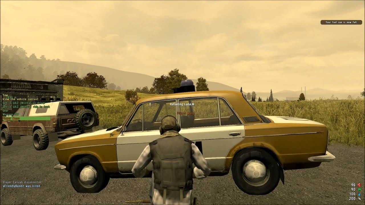 How to fill up Empty Jerry Cans Wasteland Arma2 OA Mod Tutorial YouTube