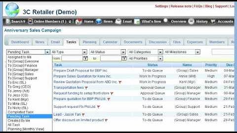 Basic Task Management Part 1 of 2 (Overview) in AJAXWorkspace