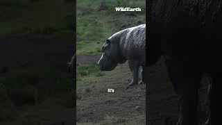 A Huge Hippo So Close It Is Undoubtedly Safer To Watch At Home.
