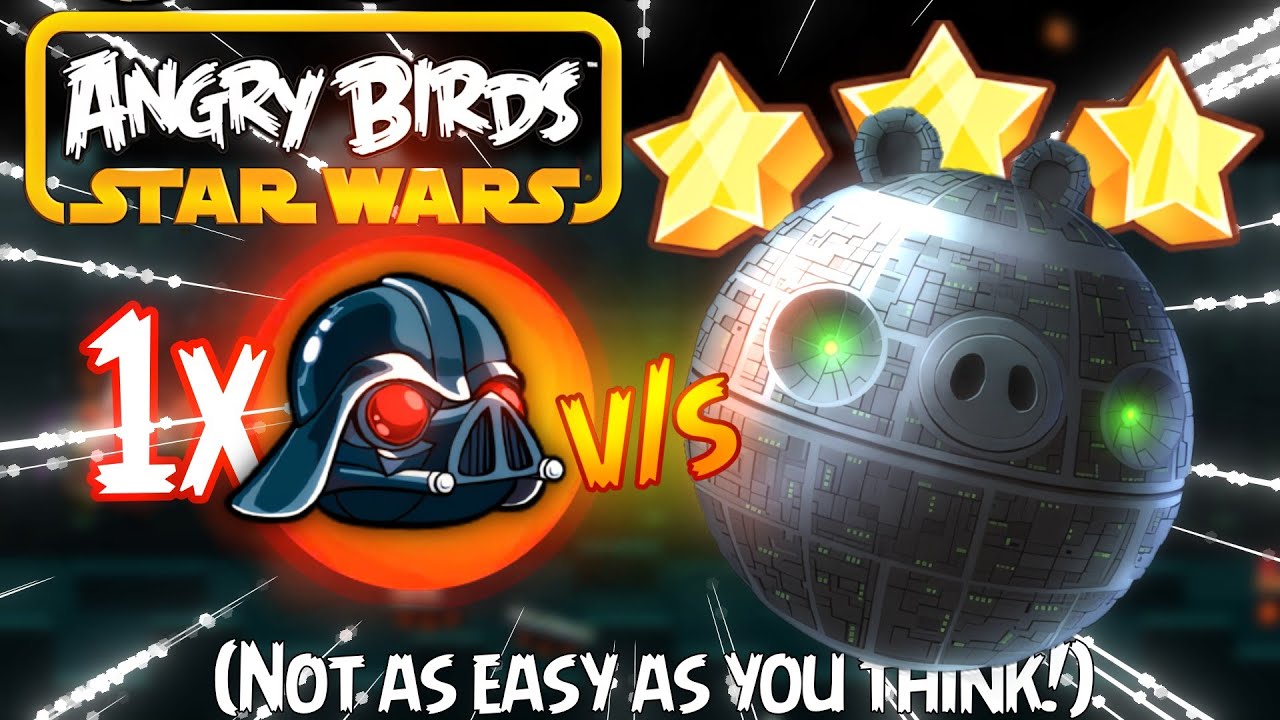 Can you 3-Star ENTIRE Death Star with just ONE Darth Vader? (Angry Birds Star Wars)
