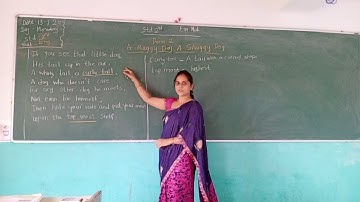 STD 2 ENGLISH MEDIUM SUBJECT ENGLISH POEM 2 A RAGGY DOG A SHAGGY DOG PART 1