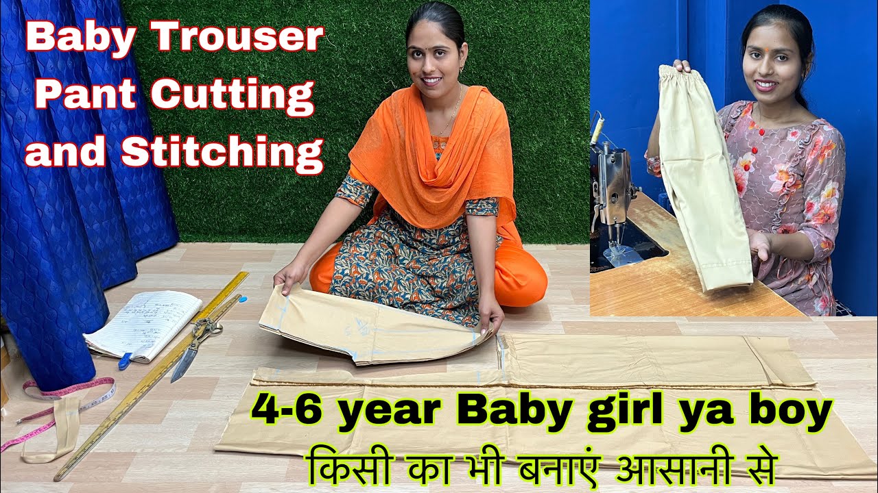 Very Easy Pant Trouser Cutting and stitching Womens Pant cutting and  stitching  Palazzo Pant  YouTube