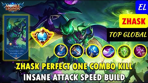 Zhask Supreme Perfect One Combo Kill, Attack Speed Build | Top Global Zhask by EL - Mobile Legends