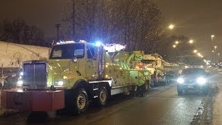 IDOT Emergency Traffic Patrol Heavy Recovery Truck 920 In Action Tanker Recovery Chicago 2014