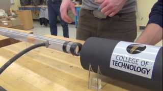 Purdue Technology students build supersonic ping pong gun