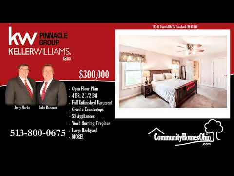 2 Car Garage 11347 Donwiddle Dr, Loveland, OH home video tour