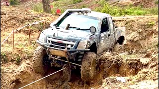#offroad No.44 Black Isuzu Off-Road Conquer the Rugged Pothole Terrain | Yala Offroad Challenge 2024