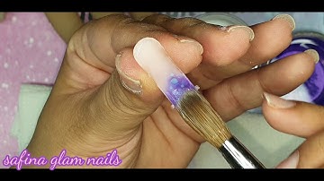 how to use dual forms using Acrylic powders(beginners friendly)