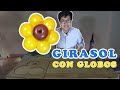 ✅ GIRASOL CON GLOBOS FACIL 🎈