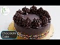 Eggless Chocolate Cake without Oven | Moist & Rich Chocolate Ganache Cake ~ The Terrace Kitchen