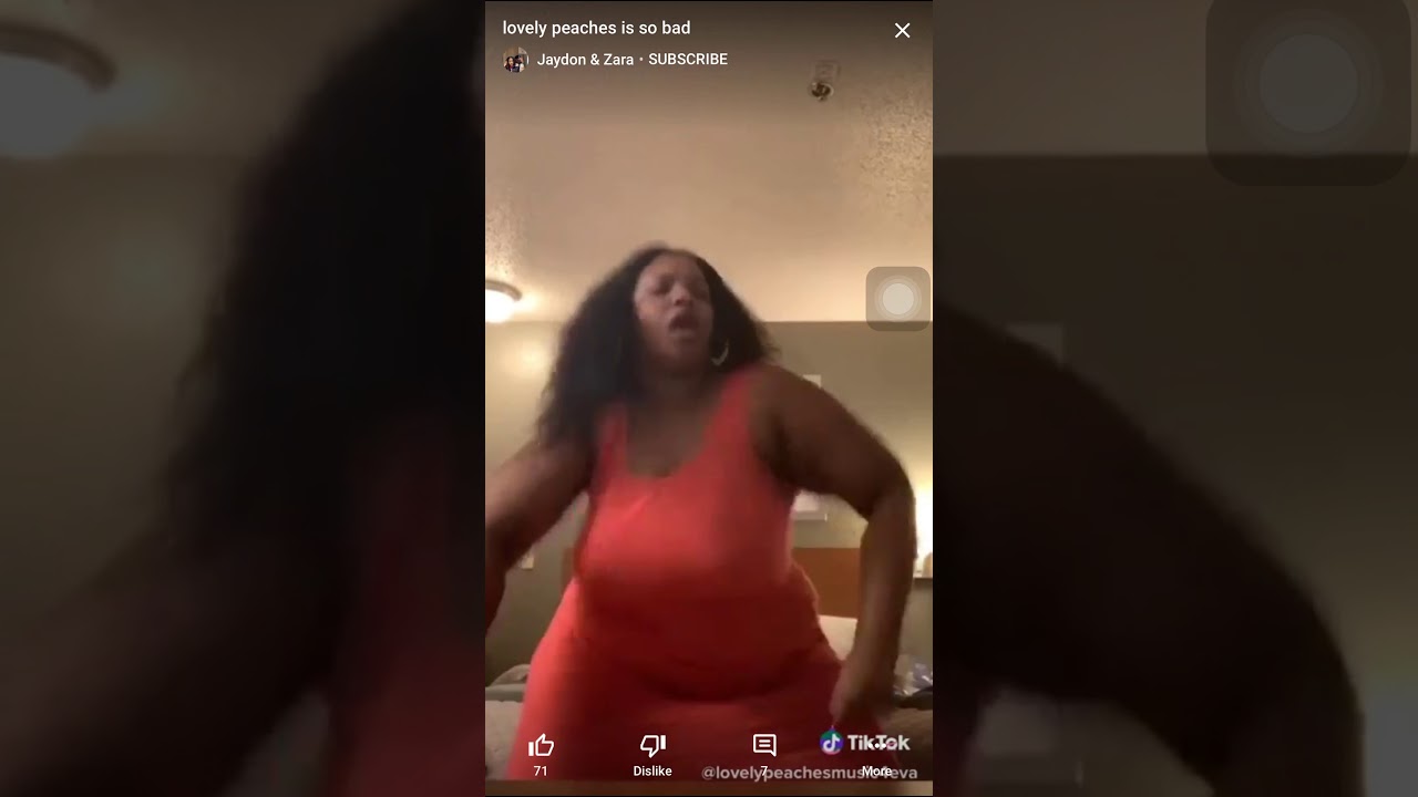 Lovely peaches dancing to so bad by Lil mosey 😃 YouTube