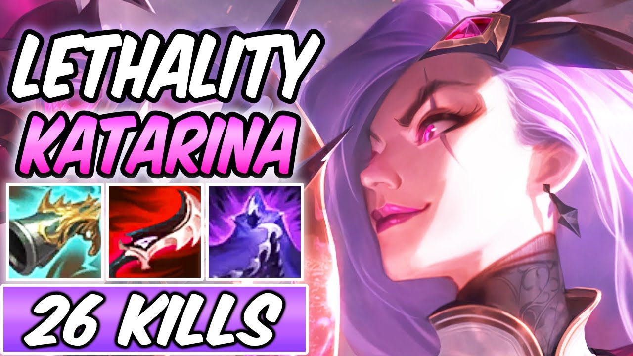 INVISIBLE KATARINA! LETHALITY KATARINA BATTLE QUEEN MID FULL AD | Build & Runes | League of ...