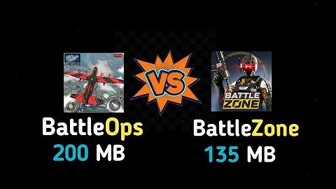 BattleOps vs BattleZone | BattleOps vs BattleZone Comparison | Best Offline Fps Games For Android