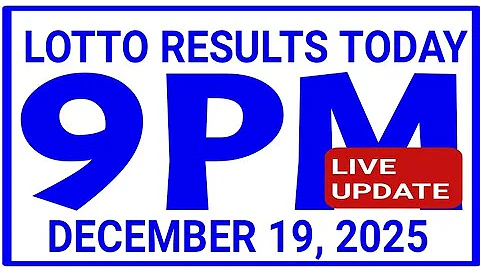 9PM DRAW Lotto Results Today December 19, 2025 swertres results