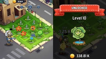 Merge Plants : Zombie Defense all levels 4 5 gameplay walkthrough part 02 | Unlocked Level 10 Plant